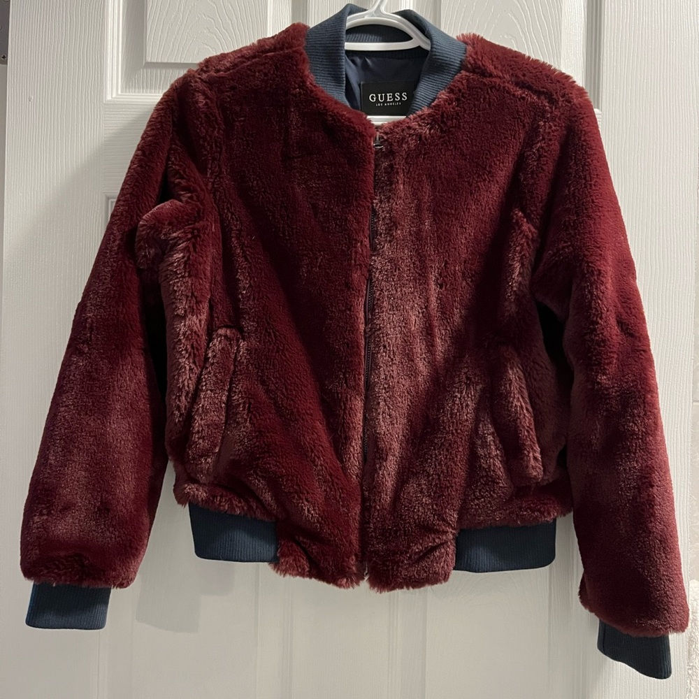 Guess Jolene faux-fur bomber jacket - Picture 3 of 4